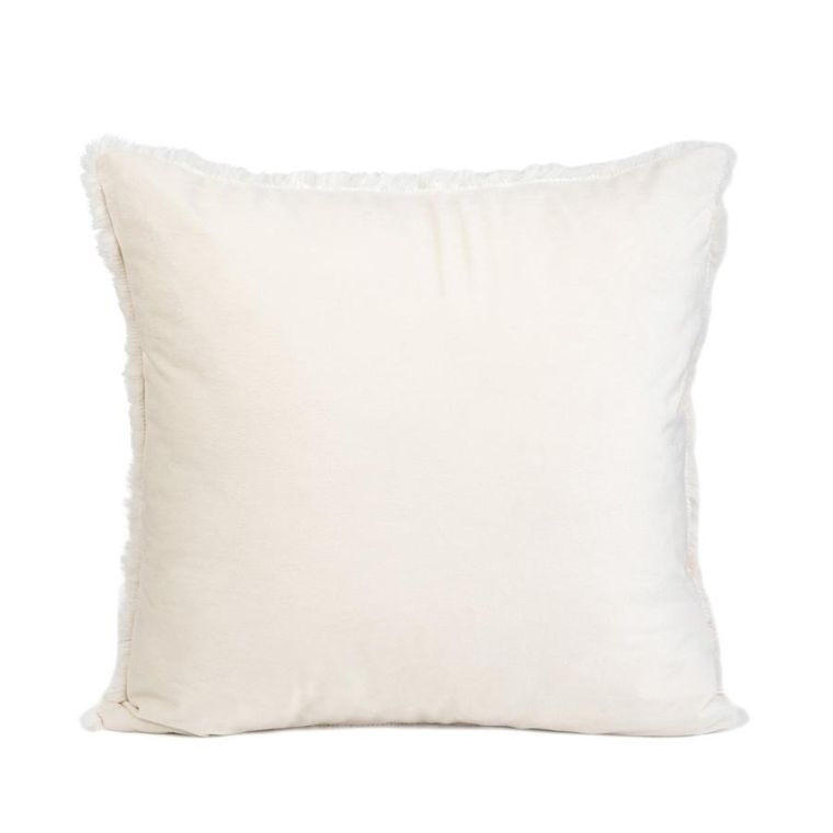 Homla, Maril, poszewki, ze sztucznym futerkiem, ecru, 45-45 cm