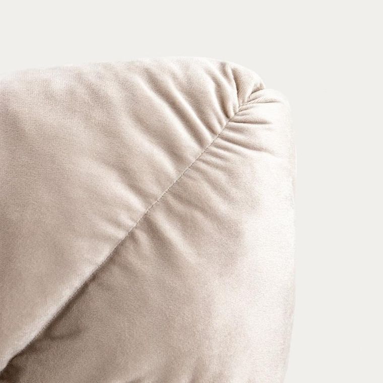 Homla, Martina, poduszka, beżowa z ozdobnym przeszyciem, 45-45 cm