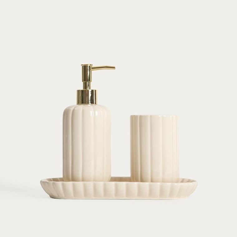 Homla, Melida, kubek łazienkowy, ceramiczny, 7,5-7,5-11 cm