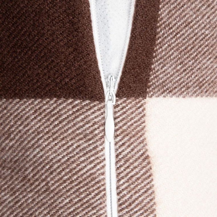 Homla, Melrose, poszewka, puszysta w kratę, 45-45 cm