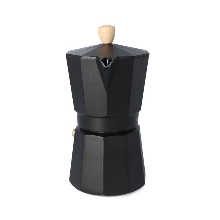 Homla, Mia Mokka, kawiarka, czarna z drewnianym uchwytem, 6cup