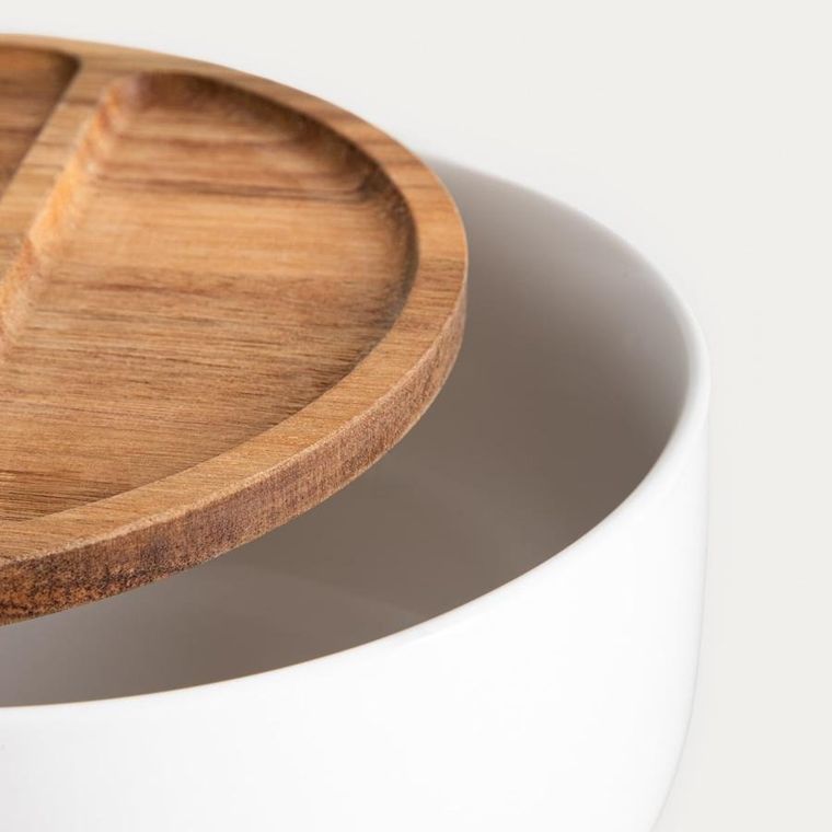 Homla, Mooka, misa, okrągła z akacjową pokrywką, 24-13,5 cm