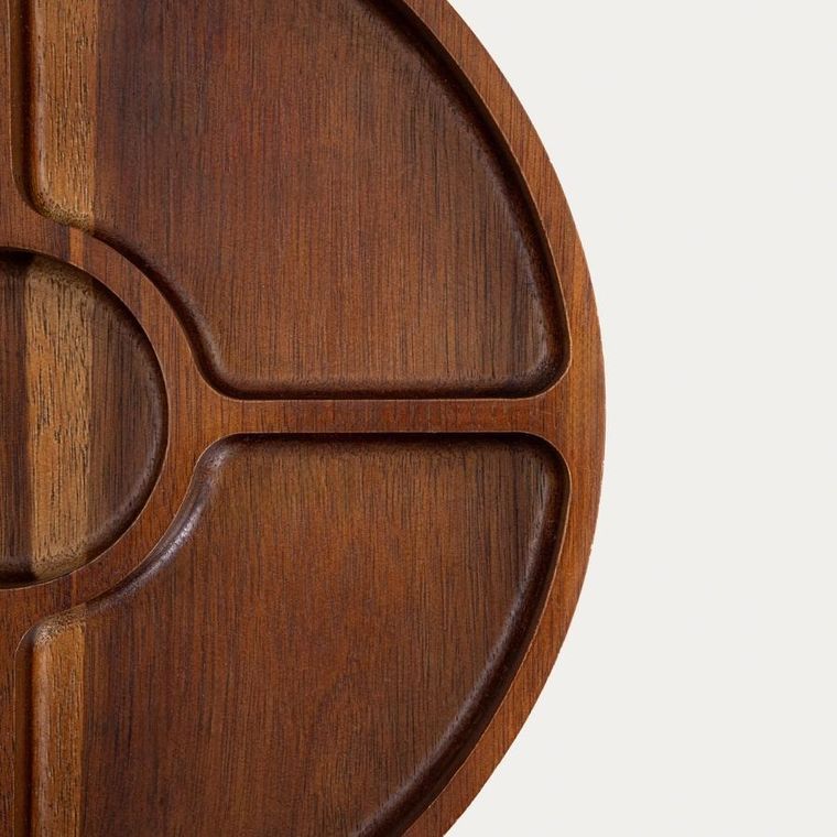 Homla, Mooka, półmisek, z drewna akacjowego z pięcioma przegródkami, 29 cm