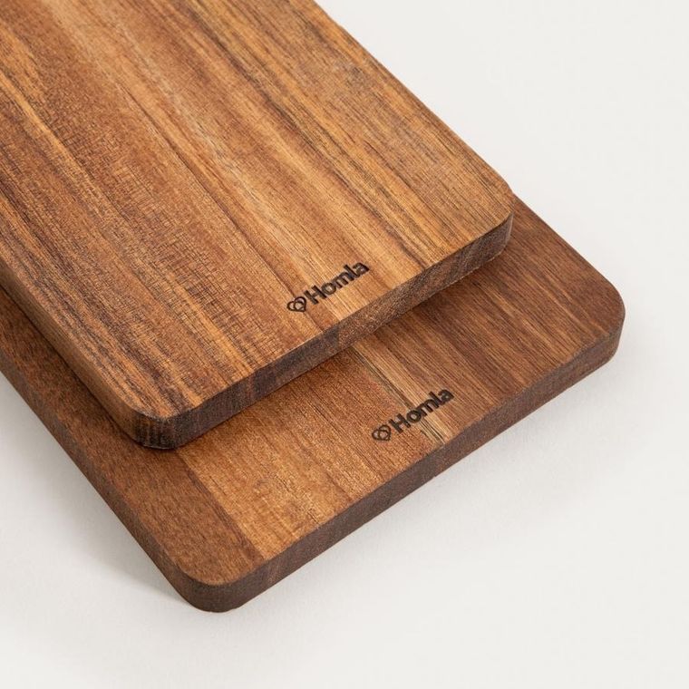 Homla, Mooka, zestaw desek, klasycznych akacjowych, 2 szt.
