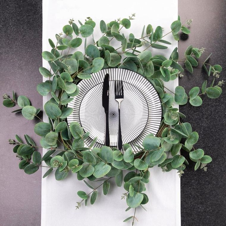 Homla, Navia, talerz obiadowy, czarny, 27 cm