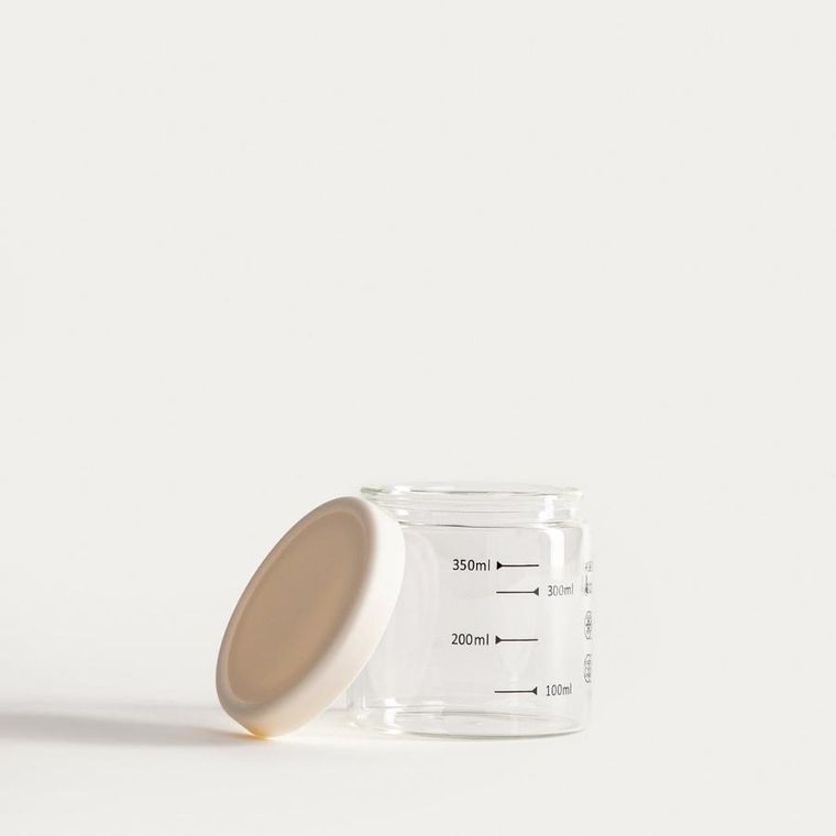 Homla, Nego, pojemnik, z miarką i śmietankowym wieczkiem, 410 ml