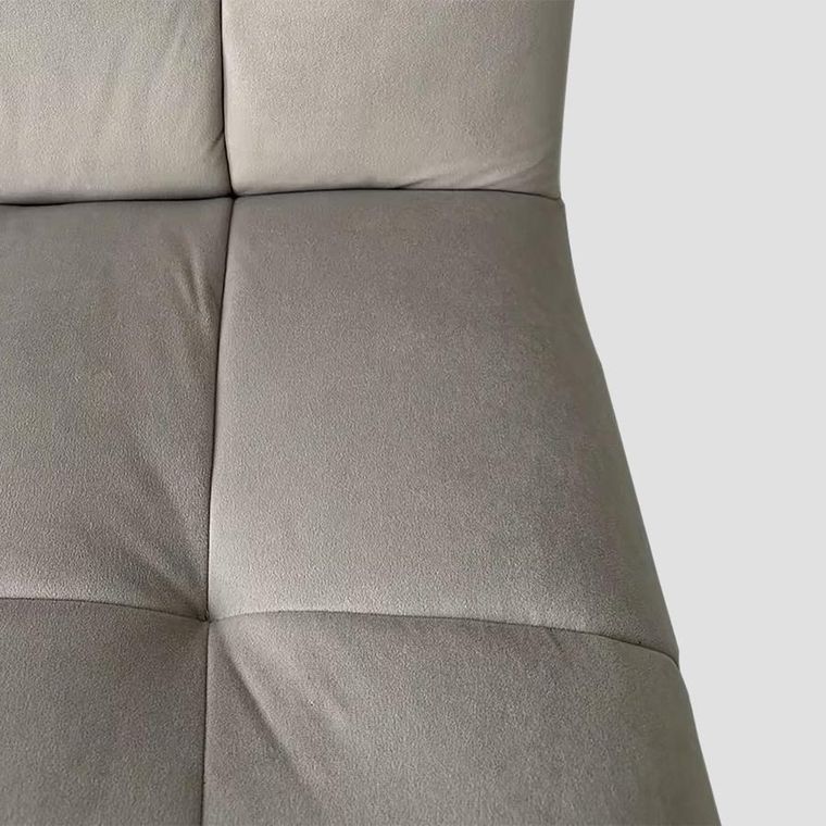 Homla, Nelox, fotel welurowy, szary, 63-69-73 cm