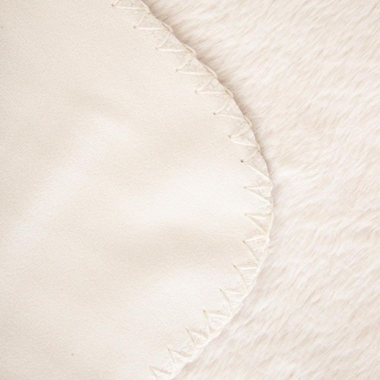 Homla, New Clumsy, koc z imitacji króliczego futra, beżowy, 150-200 cm