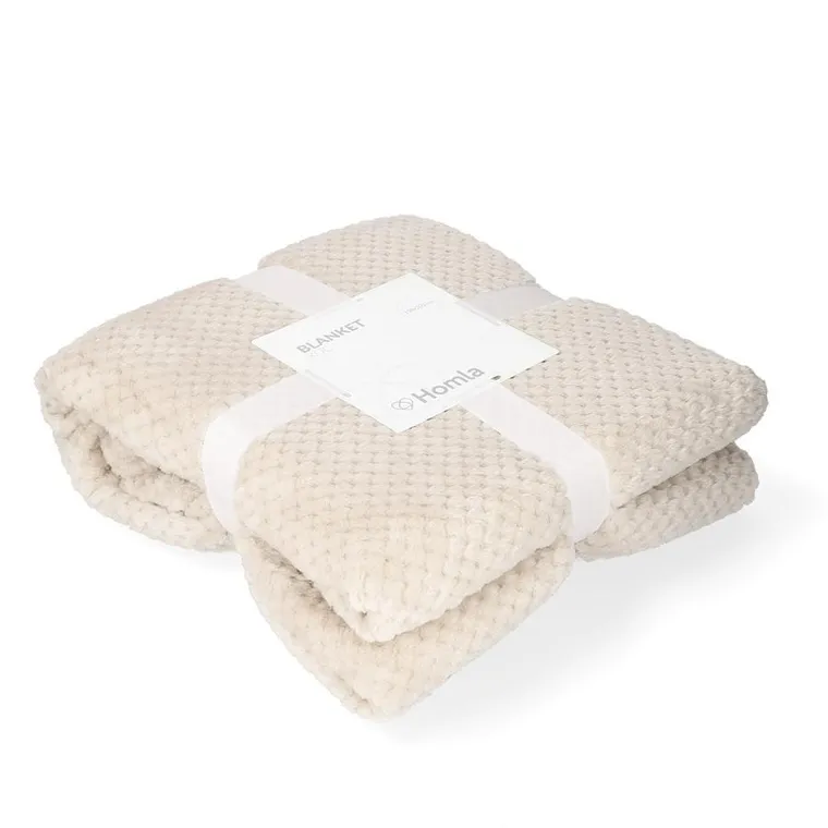 Homla, Noah, Koc ziarnka ryżu beżowy 150-200 cm