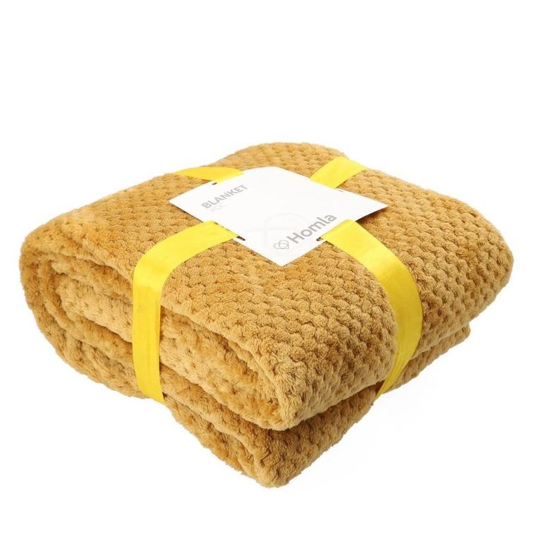 Homla, Noah, koc ziarnka ryżu musztardowy, 150-200 cm