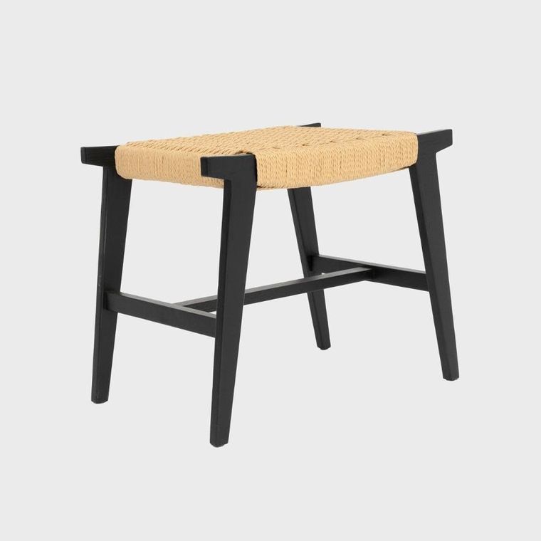 Homla, Novum, taboret, czarny, 52-34-42 cm