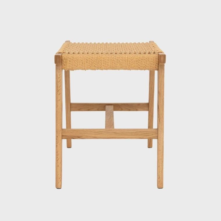 Homla, Novum, taboret, naturalny, 52-34-42 cm