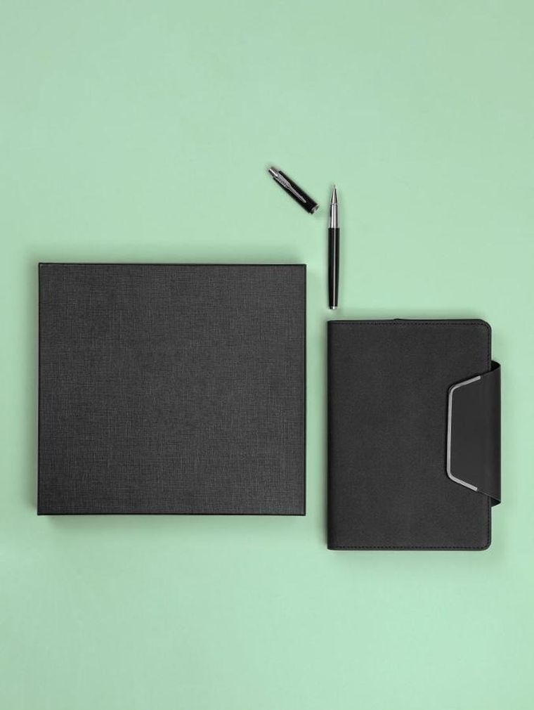 Homla, Oslo, zestaw biurowy, notes i długopis, A5