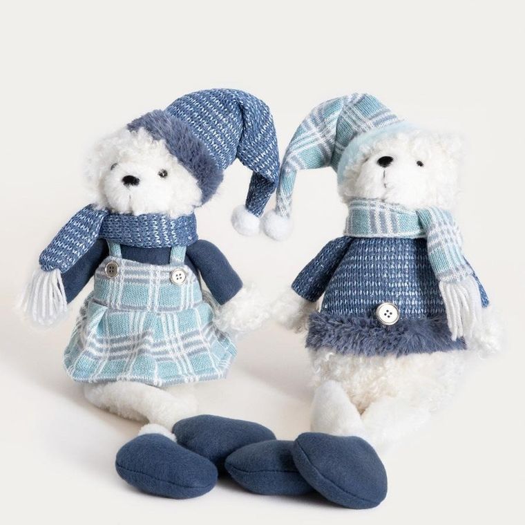 Homla, Pulise, skrzat, pan miś w niebieskim ubranku, 52 cm