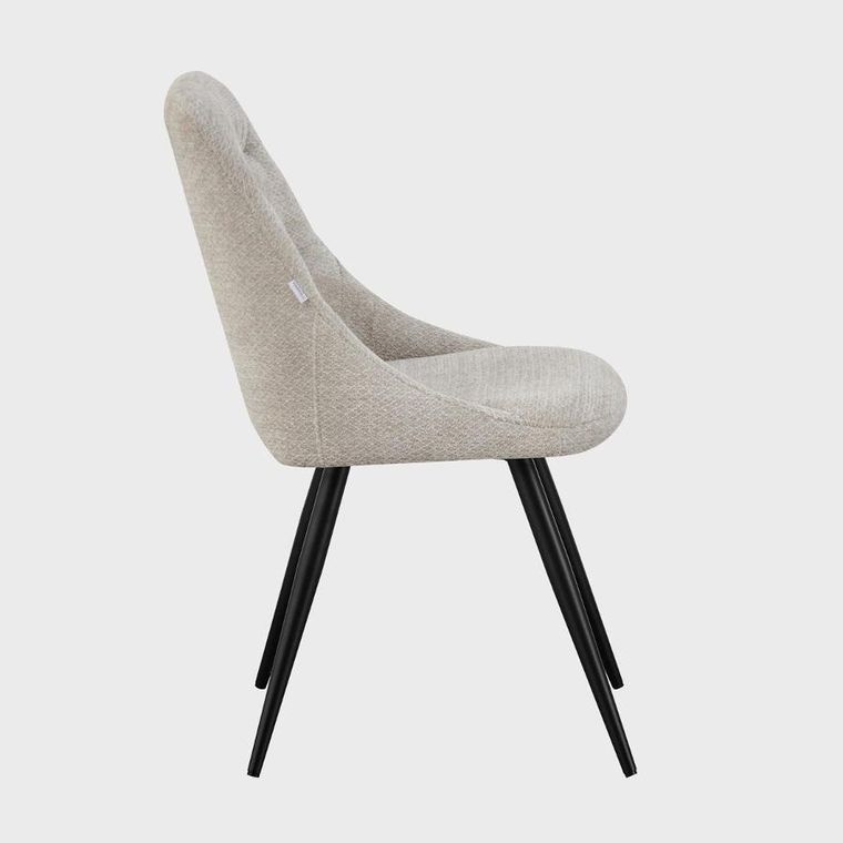 Homla, Quercia, krzesło, beżowe, Retro Bliss, 56-48-85 cm