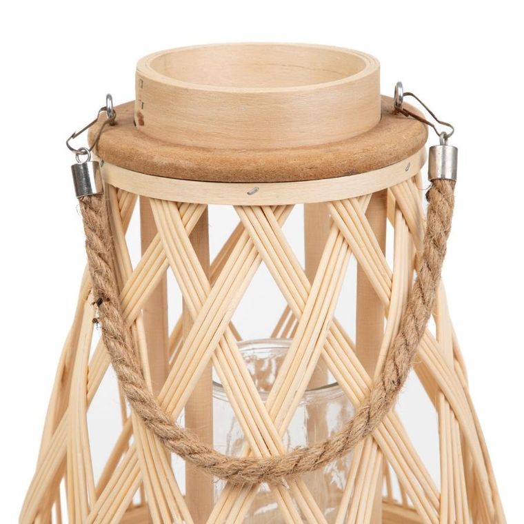 Homla, Radiant, lampion, pleciony naturalny, 35 cm