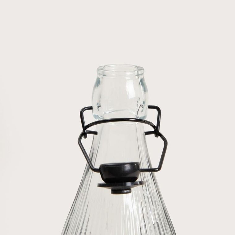 Homla, Raven, butelka ryflowana z klipsem, 1l