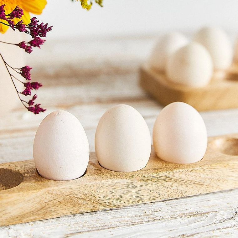 Homla, Rego, patera, drewniana na jajka duża, 5-31 cm