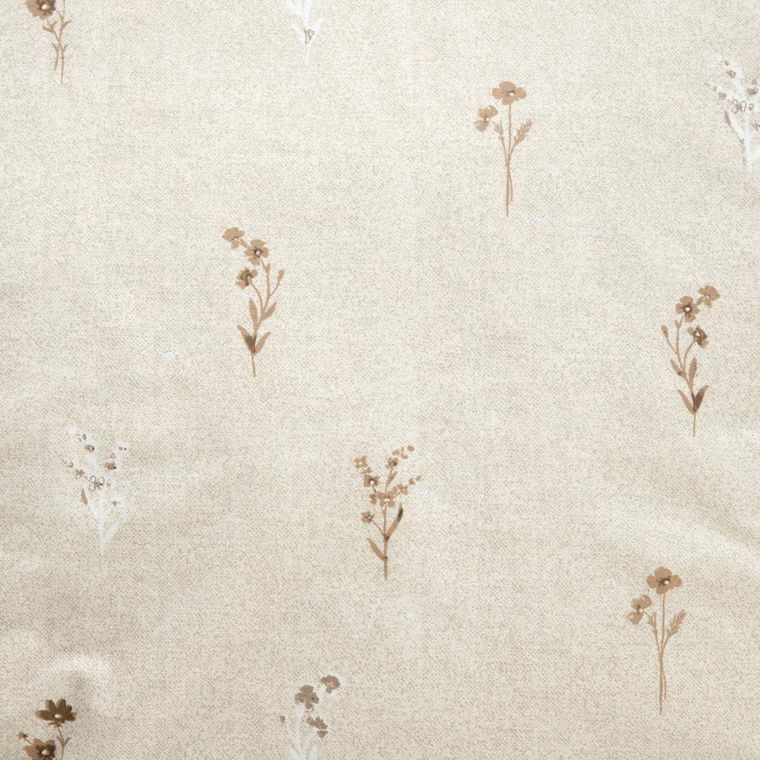 Homla, Rem, Pościel bawełniana beżowa w kwiaty 160-200 cm