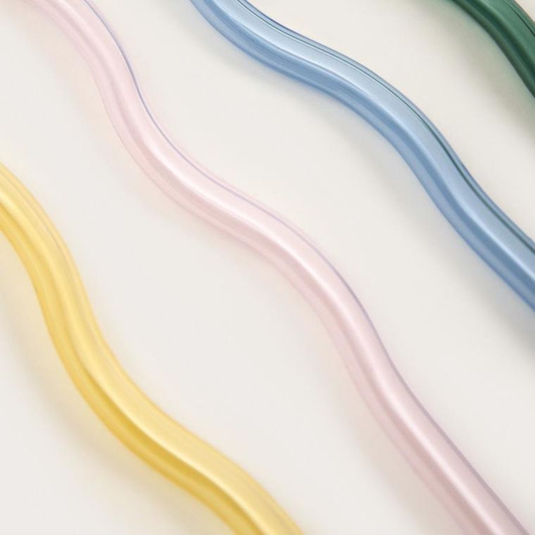 Homla, Rithi Summer, zestaw słomek z czyścikiem, wielokolorowe, 20 cm, 5 elementów