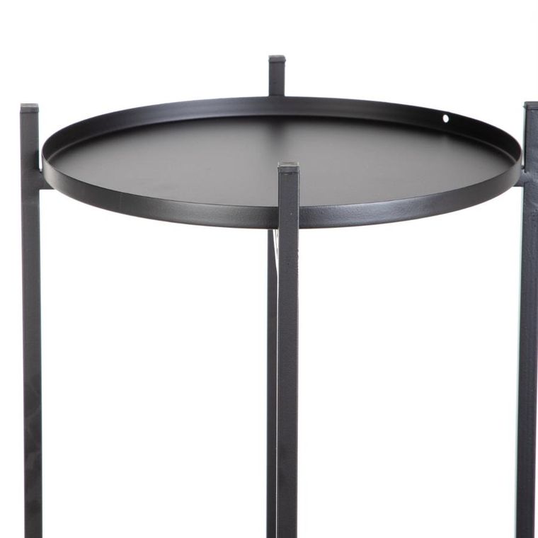 Homla, Roh, kwietnik, czteropoziomowy, czarny, 25-133,5 cm