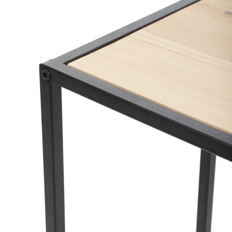 Homla, Roh, kwietnik, metalowy, czarny, 23-23-45 cm, 876719