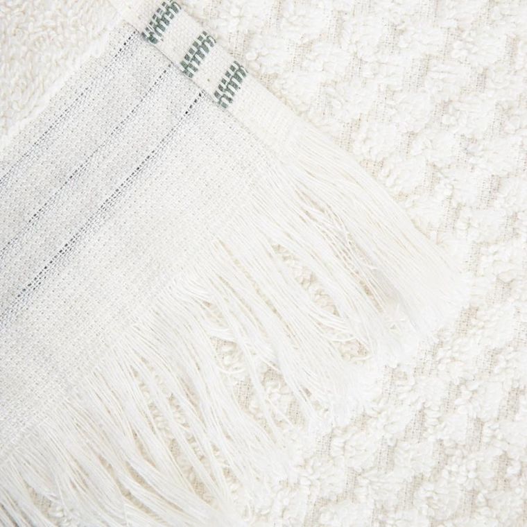 Homla, Rosop, ręcznik, boho z pistacjowymi paskami, 70-130 cm