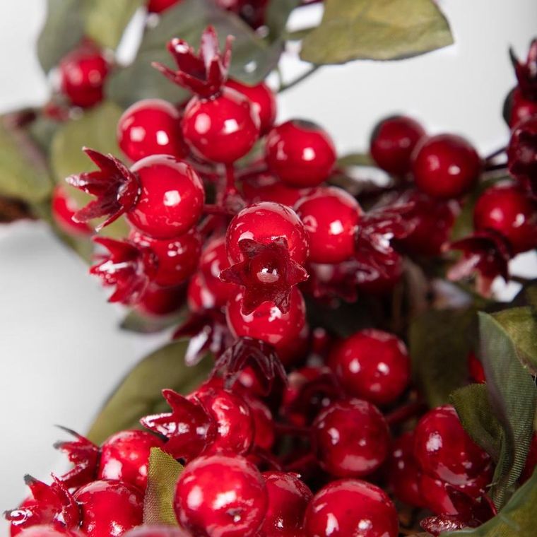 Homla, Ruby Hawthorn, wianek, czerwony, 40 cm