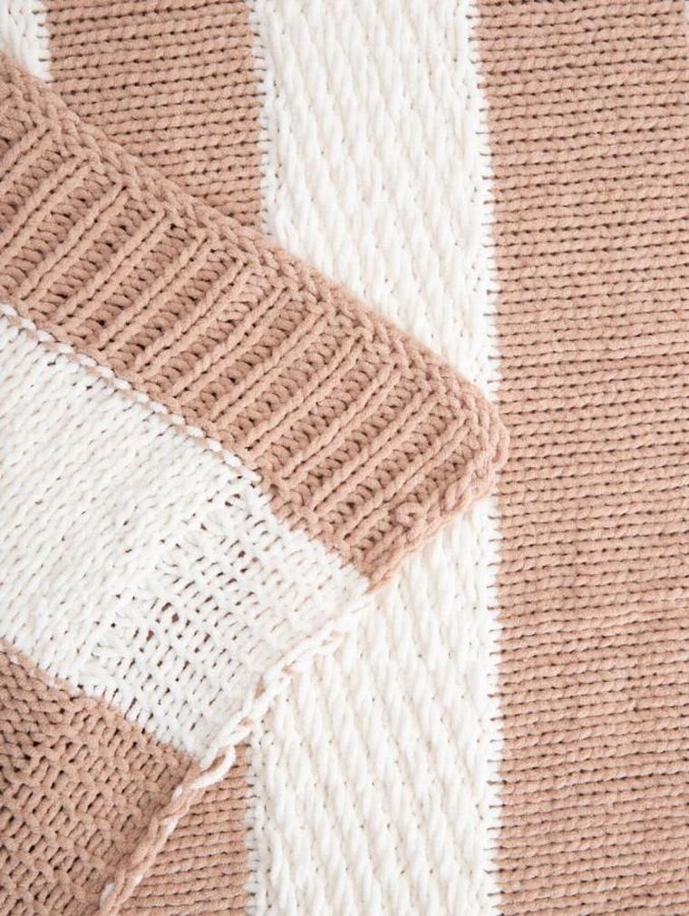 Homla, Rudens, koc szenilowy w pasy beżowe, 130-170 cm