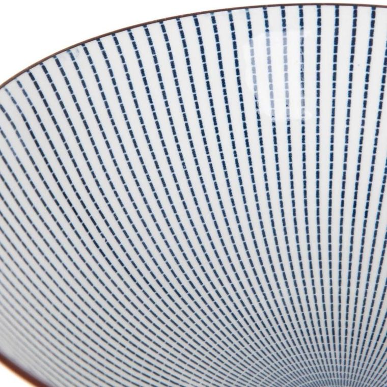 Homla, Salado, miska, w paski z brązowym rantem, 21 cm