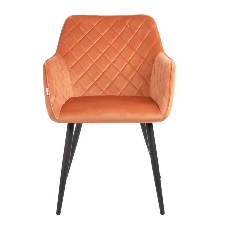 Homla, Shelton, Krzesło welurowe ceglaste, 56-60-84 cm, 860534