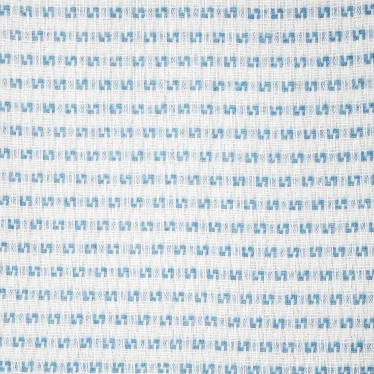 Homla, Sorbo, koc, z frędzlami i strukturalnym błękitnym wzorem, 150-200 cm