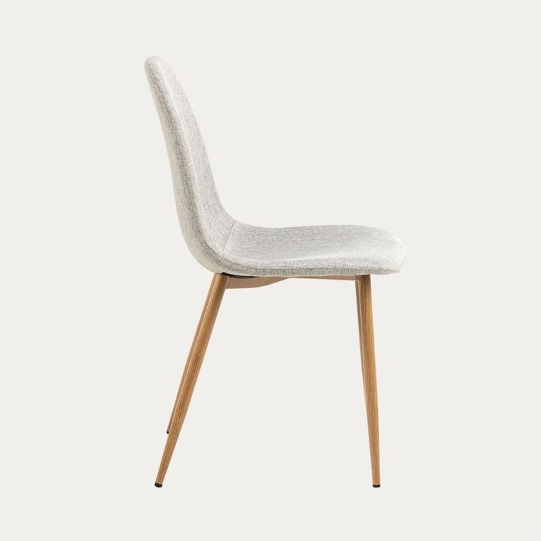 Homla, Svea, krzesło, w tkaninie szare, 44-54-86 cm