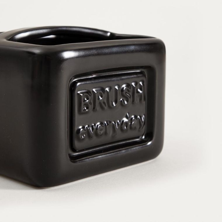 Homla, Sylan, pojemnik na gąbkę, czarny, 11-8 cm, 763649