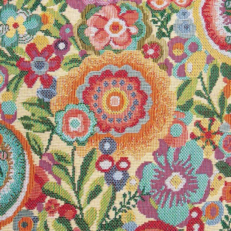 Homla, Tapan, poszewka, żakardowa bogato zdobiona w kwiaty, 45-45 cm