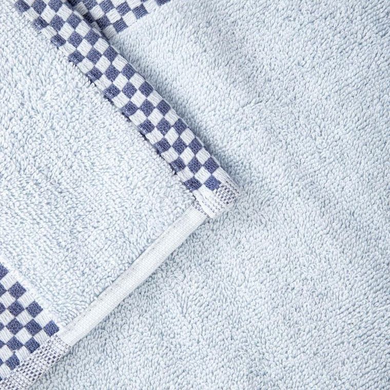 Homla, Tiva, ręcznik, z granatową kratką, 50-90 cm