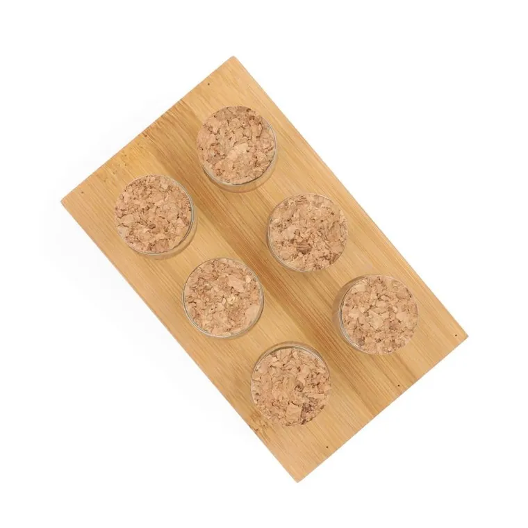 Homla, Torano, stojak, z przyprawnikami, 6 słoiczków, 14-9 cm