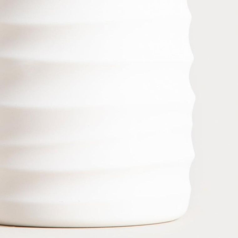 Homla, Torus, dozownik, z tłoczeniem, biały, 8,2-8,2-17 cm