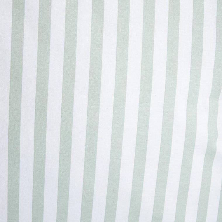 Homla, Trudy, pościel, bawełniana w pistacjowe paski z falbanką, 140-200 cm