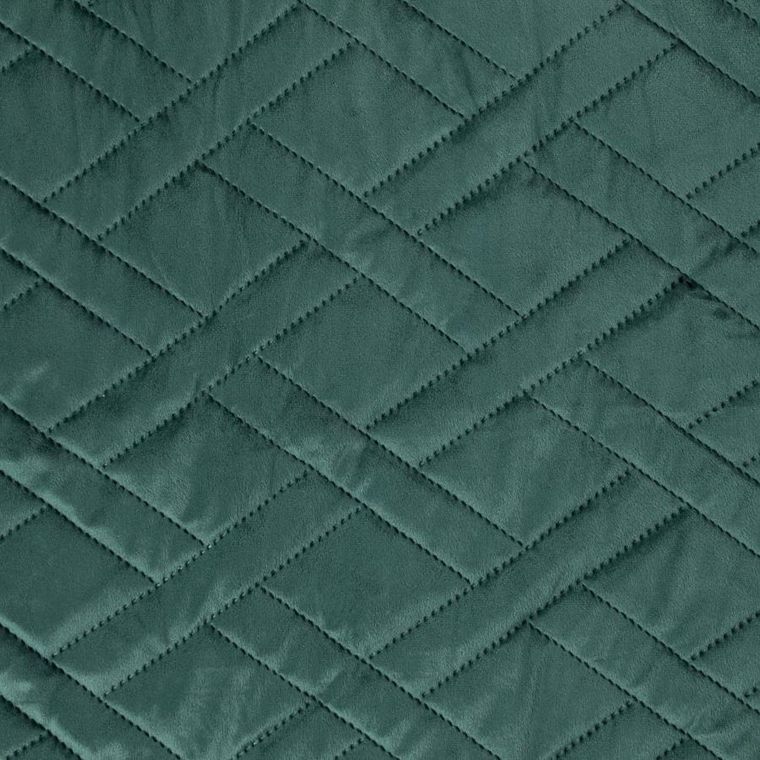 Homla, Tuala, narzuta welwetowa z pikowaniem, zielona, 200-220 cm, 745584