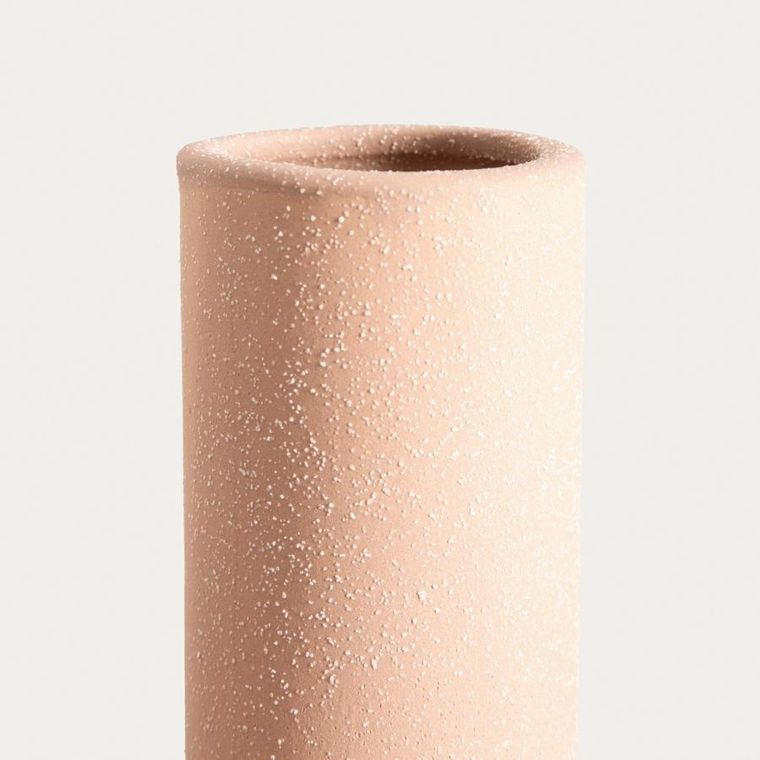 Homla, Twist, wazon, ceramiczny zakręcony beżowy, 13-17 cm