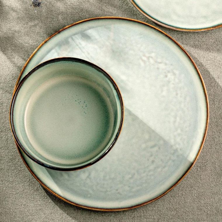 Homla, Vellora, talerz, obiadowy błękitny, 27 cm