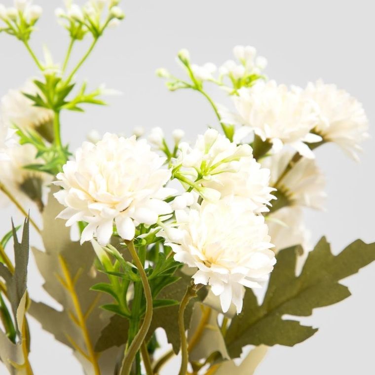 Homla, Verben, gałązka sztuczna, z kwiatkami ecru, 35 cm