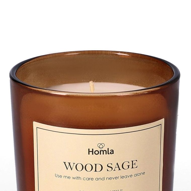 Homla, Verde, świeca zapachowa Wood Sage 240 G,