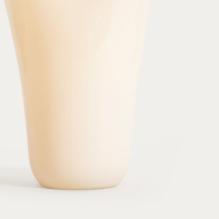 Homla, Veyora, wazon, szklany żółty, 20-20-20 cm