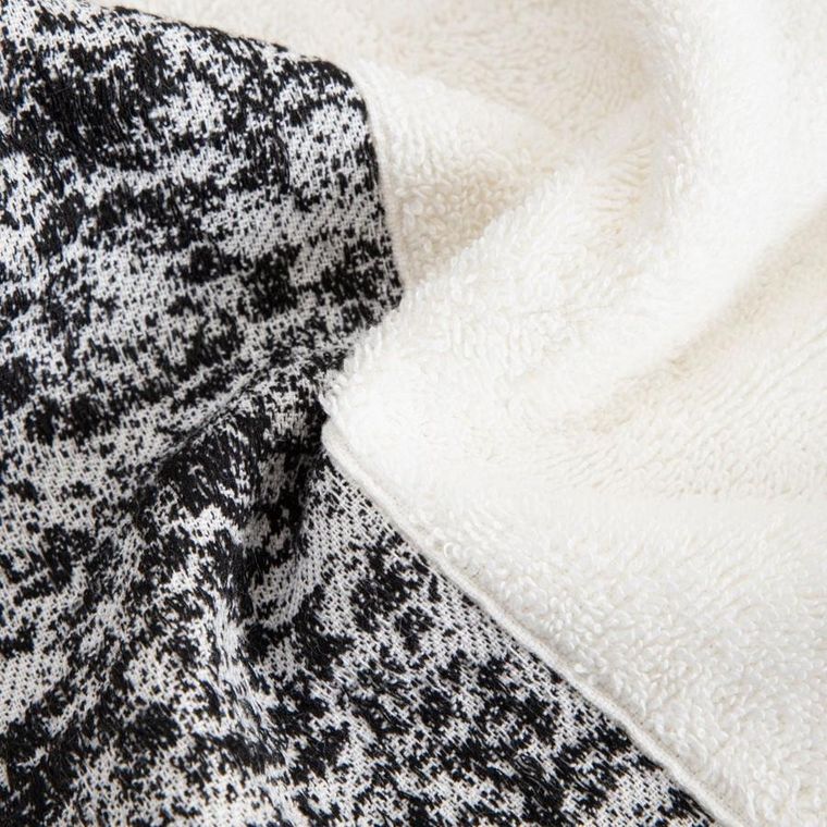 Homla, Viola, ręcznik, biało-czarny, 70-130 cm