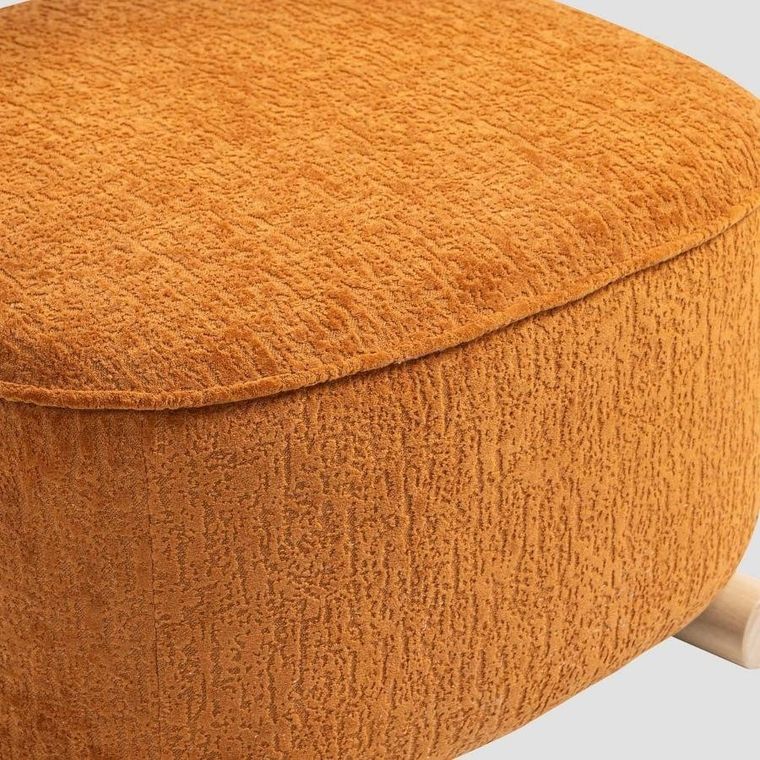 Homla, Vita, fotel, musztardowy, 72-81-67 cm