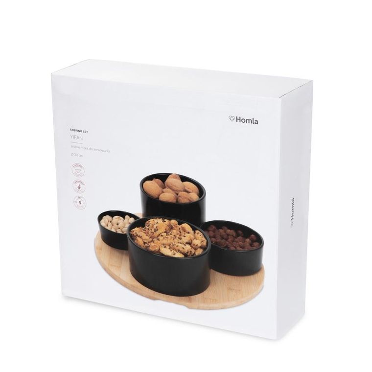Homla, Yifan, Zestaw misek do serwowania 5 elementów 33 cm