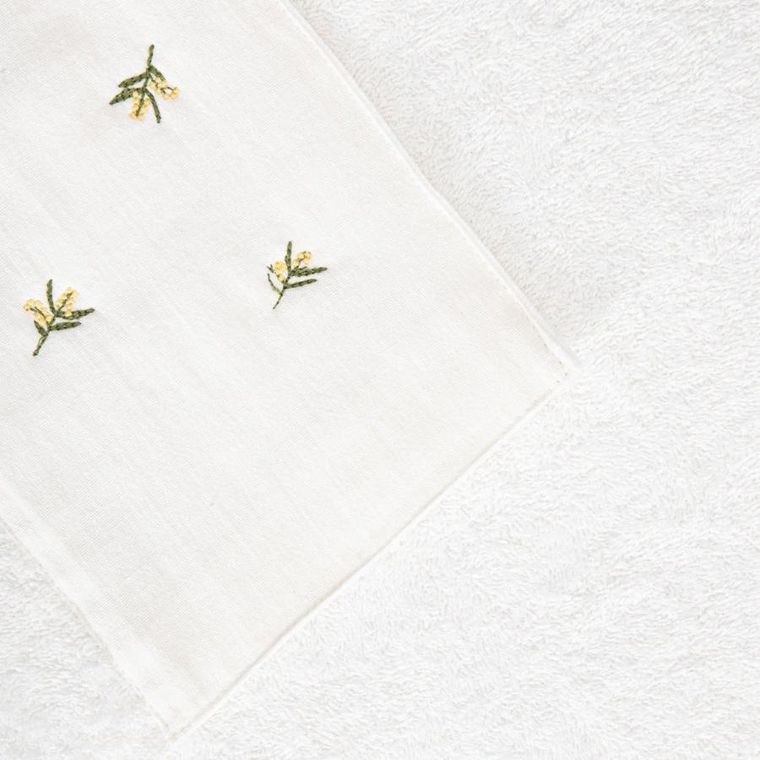 Homla, York, ręcznik, z ozdobnym haftem, 70-130 cm