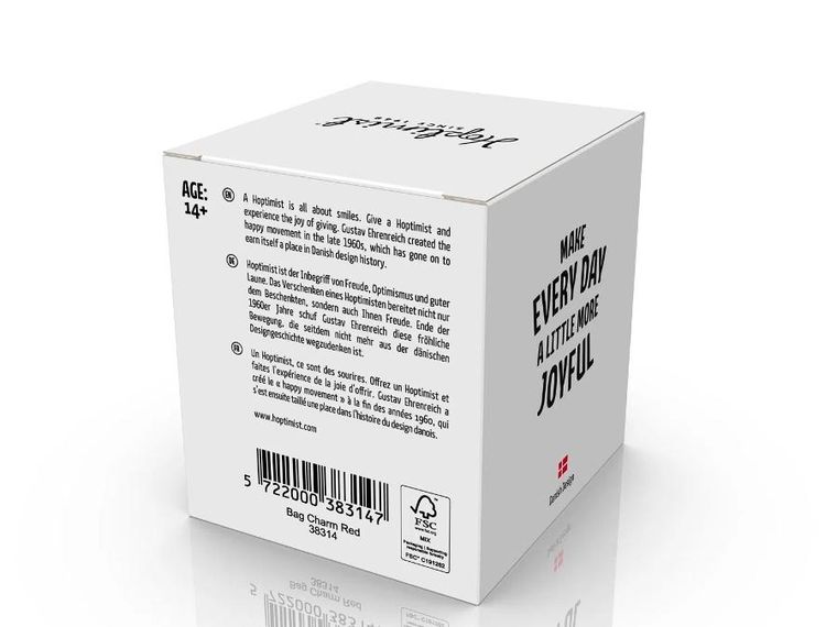 Hoptimist, Charm, zawieszka, czerwona